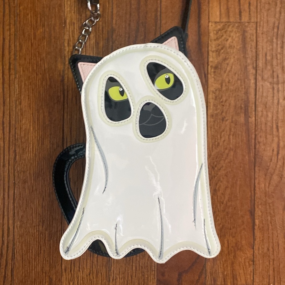Betsey Johnson Ghost Cat Crossbody Bag NWOT